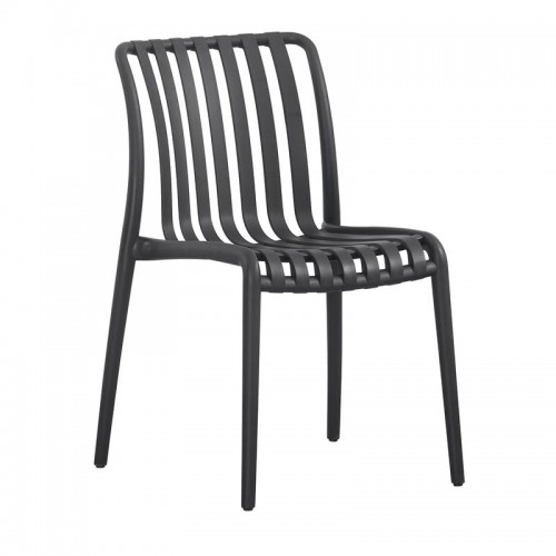 Moderna Καρέκλα Στοιβαζόμενη PP UV Protection Απόχρωση Μαύρο c539464