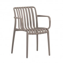 Moderna Πολυθρόνα Στοιβαζόμενη PP UV Protection Απόχρωση Mocha c539466