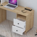Σύνθεση γραφείου Kontor pakoworld sonoma-λευκό 160x50x162εκ c539472