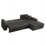 ΚΑΝΑΠΕΣ ΚΡΕΒΑΤΙ ΔΕΞΙΑ ΓΩΝΙΑ KANSO HM3338 01R ΓΚΡΙ ΥΦΑΣΜΑ 244x188x80Υεκ c539476