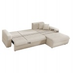 ΚΑΝΑΠΕΣ ΚΡΕΒΑΤΙ ΔΕΞΙΑ ΓΩΝΙΑ KANSO HM3338 03R ΜΠΕΖ ΥΦΑΣΜΑ 244x188x80Υεκ c539477