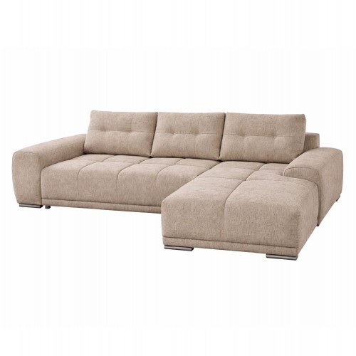 ΚΑΝΑΠΕΣ ΚΡΕΒΑΤΙ ΔΕΞΙΑ ΓΩΝΙΑ COMFYRA HM3336 03R ΜΠΕΖ ΥΦΑΣΜΑ 270x181x75Υεκ c539479