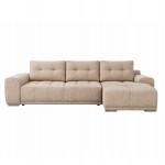 ΚΑΝΑΠΕΣ ΚΡΕΒΑΤΙ ΔΕΞΙΑ ΓΩΝΙΑ COMFYRA HM3336 03R ΜΠΕΖ ΥΦΑΣΜΑ 270x181x75Υεκ c539479