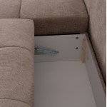 ΚΑΝΑΠΕΣ ΚΡΕΒΑΤΙ ΑΡΙΣΤΕΡΗ ΓΩΝΙΑ COMFYRA HM3336 03L ΜΠΕΖ ΥΦΑΣΜΑ 268x180x83Υεκ c539481