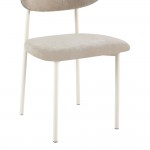 MATISSE ΚΑΡΕΚΛΑ BEIGE 49x49x80cm SET 4τμχ c539492