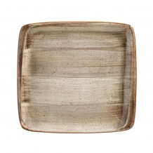 Πιάτο Τετράγωνο πορσελάνης Φ34cm 27x25cm Terrain BONNA Σετ 6 c539500