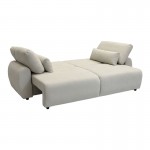 Kαναπές-κρεβάτι τριθέσιος Hungie pakoworld υφασμα μπεζ 250x92x89εκ c539510