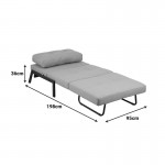 Πολυθρόνα-κρεβάτι Fancy pakoworld ύφασμα σε μπεζ απόχρωση με φυσικό πόδι 95x98x70εκ c539519