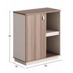 ΝΤΟΥΛΑΠΙ ΒΙΒΛΙΟΘΗΚΗ ΣΕΙΡΑ SUPERON HM2143 ΜΕΛΑΜΙΝΗ ΜΠΕΖ ΦΥΣΙΚΟ 80x40x90Υεκ c539529