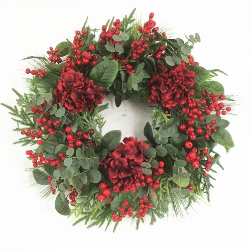 NIVAL ΧΡΙΣΤΟΥΓΕΝΝΙΑΤΙΚΟ ΣΤΕΦΑΝΙ ΜΕ ΓΚΙ 66x66cm POLYFOAM ΠΡΑΣΙΝΟ ΚΟΚΚΙΝΟ PVC c539538