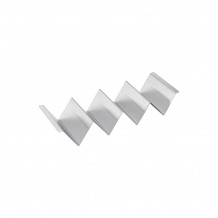 Στάντ Inox SS201 κυματιστό για Sandwich Tacos 3 4 θέσεων 28x10x5cm c539681