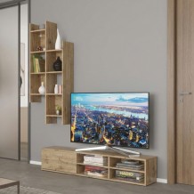 Σύνθετο σαλονιού Sarona pakoworld oak 150x35x160εκ c539721