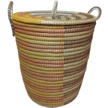 NAVI ΚΑΛΑΘΙ ΜΕ ΚΑΠΑΚΙ 45x45x50cm KANSGRASS ΠΟΛΥΧΡΩΜΟ ΦΥΣΙΚΟ ΠΛΑΣΤΙΚΟ c539763