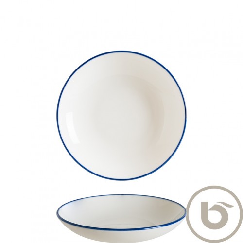 Μπωλ Σαλάτας Πορσελάνης 23CM με μπλε ρίγα Linea Blue BONNA Σετ 6 c539833