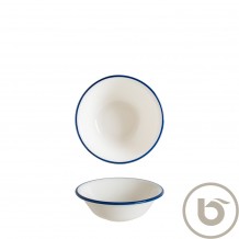 Μπωλ πορσελάνης 16cm 400cc με μπλε ρίγα Linea Blue BONNA Σετ 12 c539834