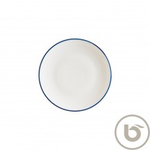 Πιάτο Ρηχό πορσελάνης coupe 21cm με μπλε ρίγα Linea Blue BONNA Σετ 12 c539836