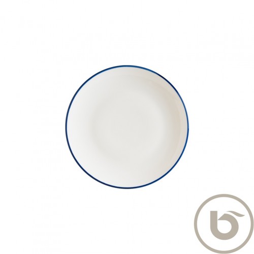 Πιάτο Ρηχό πορσελάνης coupe 21cm με μπλε ρίγα Linea Blue BONNA Σετ 12 c539836