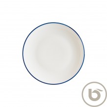 Πιάτο Ρηχό πορσελάνης coupe 25cm με μπλε ρίγα Linea Blue BONNA Σετ 12 c539839