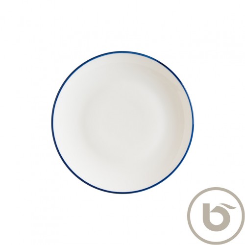 Πιάτο Ρηχό πορσελάνης coupe 25cm με μπλε ρίγα Linea Blue BONNA Σετ 12 c539839
