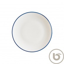 Πιάτο Ρηχό πορσελάνης coupe 27cm με μπλε ρίγα Linea Blue BONNA Σετ 12 c539840