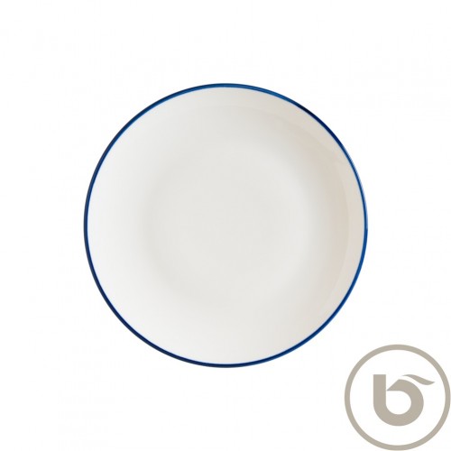 Πιάτο Ρηχό πορσελάνης coupe 27cm με μπλε ρίγα Linea Blue BONNA Σετ 12 c539840