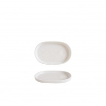 Πιατέλα Οβάλ Premium Vitrified με κάθετο χείλος step 15cm Liora Ripple BONNA Σετ 12 c539849