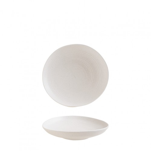 Πιάτο βαθύ με ακανόνιστο Rim Premium Vitrified 19cm 350cc Liora Ripple BONNA Σετ 6 c539852