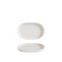 Πιατέλα Οβάλ Premium Vitrified με κάθετο χείλος step 19cm Liora Ripple BONNA Σετ 12 c539853