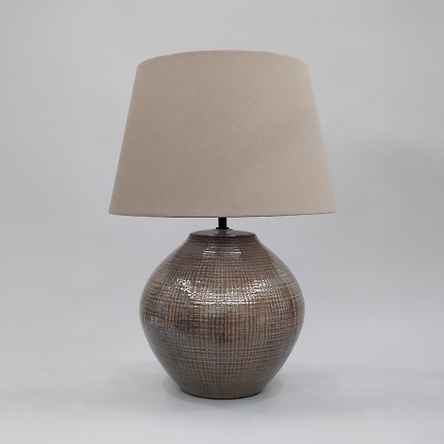 MIO ΦΩΤΙΣΤΙΚΟ ΕΠΙΤΡΑΠΕΖΙΟ 32 5x32 5x46cm ΚΕΡΑΜΙΚΟ ΚΑΦΕ ΜΠΕΖ ΥΦΑΣΜΑ ΚΑΦΕ ΜΠΕΖ c539882
