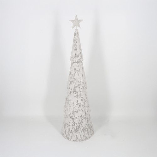 SAPIN XMAS ΦΩΤΙΣΤΙΚΟ 27x27x90 5cm ΣΙΔΕΡΟ ΛΕΥΚΟ c539907