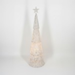 SAPIN XMAS ΦΩΤΙΣΤΙΚΟ 27x27x90 5cm ΣΙΔΕΡΟ ΛΕΥΚΟ c539907
