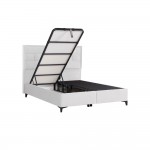 BRICK ΚΡΕΒΑΤΙ ΜΕ ΑΠΟΘΗΚ ΧΩΡΟ ΓΙΑ ΣΤΡΩΜΑ 160x200cm OFF WHITE 16-450 215x165x121cm c539943