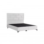 BRICK ΚΡΕΒΑΤΙ ΜΕ ΑΠΟΘΗΚ ΧΩΡΟ ΓΙΑ ΣΤΡΩΜΑ 160x200cm OFF WHITE 16-450 215x165x121cm c539943