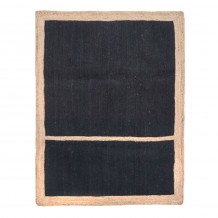 FRAME RUG B ΧΑΛΙ 300x200cm ΓΙΟΥΤΑ ΜΑΥΡΟ ΜΠΕΖ c539988