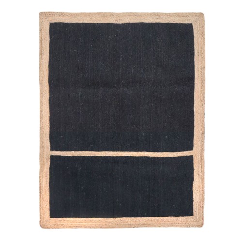 FRAME RUG B ΧΑΛΙ 300x200cm ΓΙΟΥΤΑ ΜΑΥΡΟ ΜΠΕΖ c539988