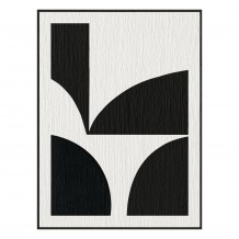 CONTRAST ΠΙΝΑΚΑΣ ΔΙΑΚΟΣΜΗΣΗΣ 60x80x3 2cm ΚΑΜΒΑΣ ΑΣΠΡΟ ΜΑΥΡΟ MDF ΜΑΥΡΟ c539998