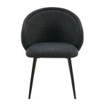 FIGARO ΚΑΡΕΚΛΑ ΠΟΛΥΘΡΟΝΑ ΑΝΘΡΑΚΙ ΜΑΥΡΟ 58x60x80 5cm SET 2τμχ c540027