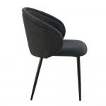 FIGARO ΚΑΡΕΚΛΑ ΠΟΛΥΘΡΟΝΑ ΑΝΘΡΑΚΙ ΜΑΥΡΟ 58x60x80 5cm SET 2τμχ c540027