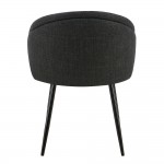 FIGARO ΚΑΡΕΚΛΑ ΠΟΛΥΘΡΟΝΑ ΑΝΘΡΑΚΙ ΜΑΥΡΟ 58x60x80 5cm SET 2τμχ c540027