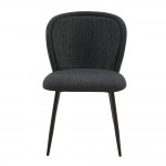 FIGARO ΚΑΡΕΚΛΑ ΑΝΘΡΑΚΙ ΜΑΥΡΟ 49x63x79cm SET 2τμχ c540028