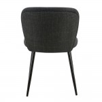 FIGARO ΚΑΡΕΚΛΑ ΑΝΘΡΑΚΙ ΜΑΥΡΟ 49x63x79cm SET 2τμχ c540028