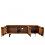 CHOCOLAT TV STAND 2ΠΟΡΤΕΣ ΚΑΡΥΔΙ 162x42x54 c540030