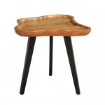 FLOW SIDE TABLE ΦΥΣΙΚΟ ΜΑΥΡΟ 60x56x51 c540068