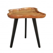 FLOW SIDE TABLE ΦΥΣΙΚΟ ΜΑΥΡΟ 60x56x51 c540068