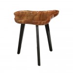 FLOW SIDE TABLE ΦΥΣΙΚΟ ΜΑΥΡΟ 60x56x51 c540068