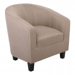 BOGA Πολυθρόνα Σαλονιού Καθιστικού Ύφασμα Καφέ c540078