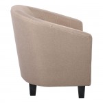 BOGA Πολυθρόνα Σαλονιού Καθιστικού Ύφασμα Καφέ c540078