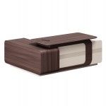 ΓΡΑΦΕΙΟ ΔΕΞΙΑ ΓΩΝΙΑ ΣΕΙΡΑ PRESIDENT HM2147R ΜΕΛΑΜΙΝΗ ΣΕ ΚΑΡΥΔΙ-ΜΠΕΖ 200x160x76Υεκ c540083