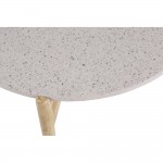 TERRAZZO COFFEE TABLE TERRAZZO ΦΥΣΙΚΟ ΑΝΟΙΧΤΟ 50x50x47cm c540086