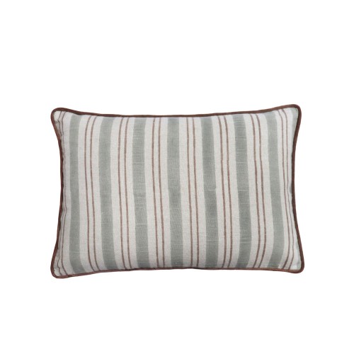 ROMANTICO ΔΙΑΚΟΣΜΗΤΙΚΟ ΜΑΞΙΛΑΡΙ 50x50cm ΥΦΑΣΜΑ ΜΠΕΖ ΑΝΘΡΑΚΙ ΚΕΡΑΜΙΔΙ c540112